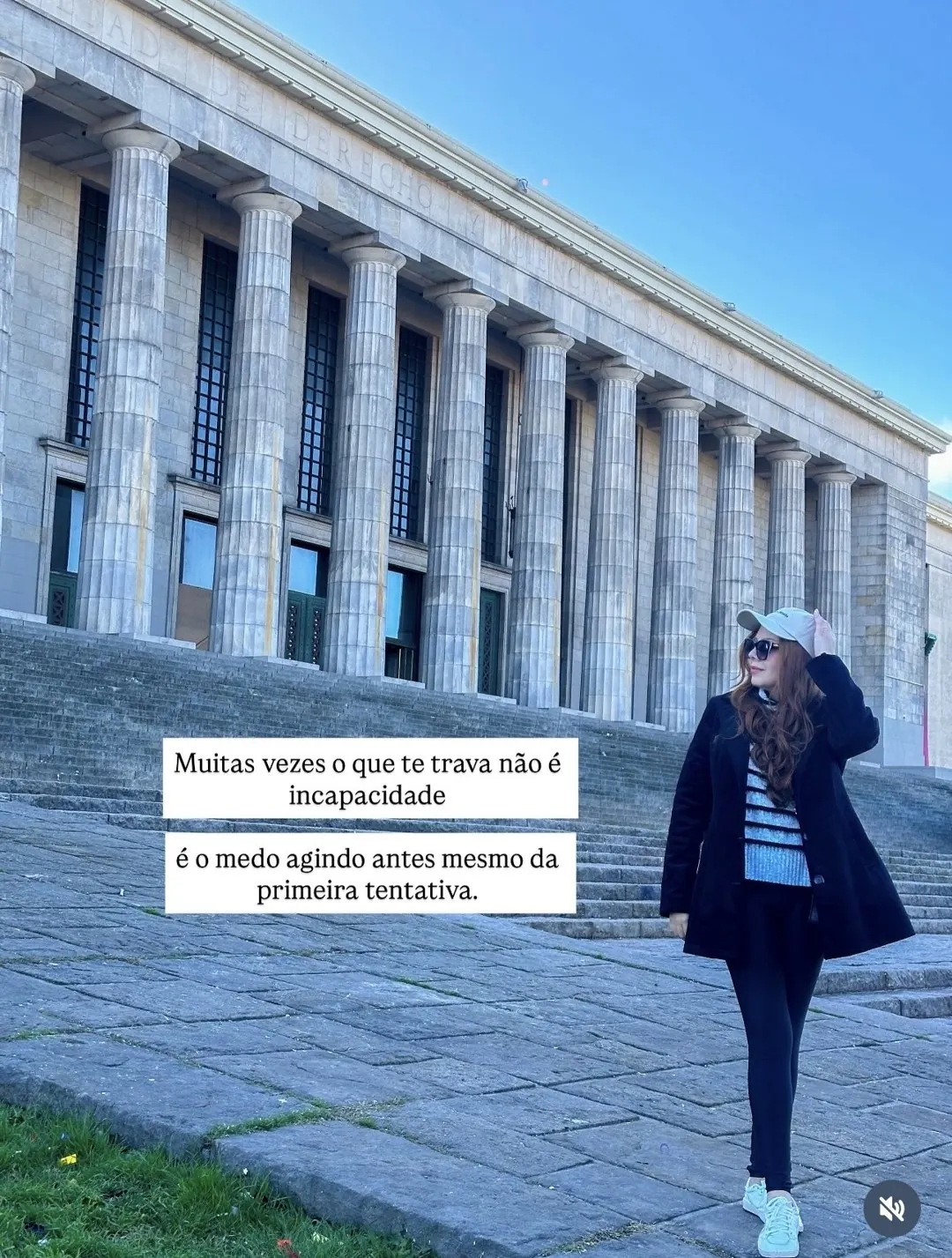 Post no Instagram: muitas vezes o que te trava é o medo agindo antes da primeira tentativa