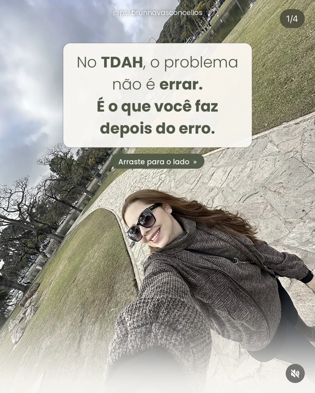 Post no Instagram: No TDAH, o problema não é errar, é o que você faz depois do erro
